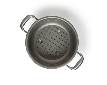 Dämpfeinsatz aus Reintitan Ø 24 cm – Bild 3