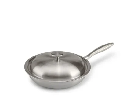C1 – teiliges Set – 3-ply Pfannen Ø 24 cm + Ø 26 cm - Oberfläche aus Reintitan – Bild 2